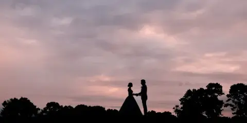 Swan Lake Caterers venue at sunset