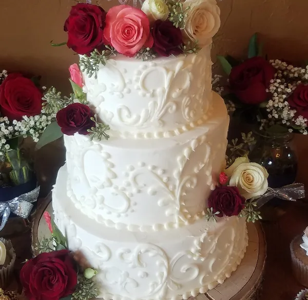 Wedding cakes and pastries at Honey Brook Hobbies, Herkimer NY