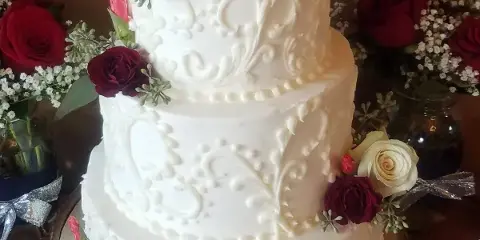 Wedding cakes and pastries at Honey Brook Hobbies, Herkimer NY