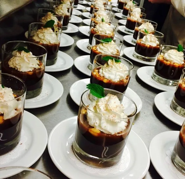 Catering spread by Baldwin Catering