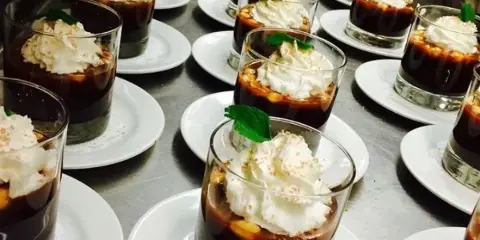 Catering spread by Baldwin Catering