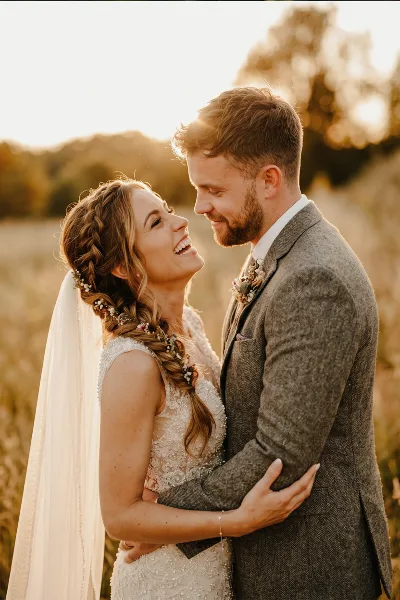 Wedding couple photographed by Stoneybrook Films