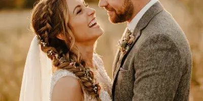 Wedding couple photographed by Stoneybrook Films