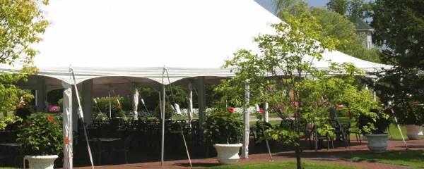 Party rental setup by Pinnacle Rental Centers, Corning NY