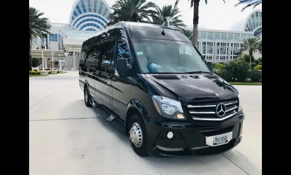 AA Transportation Solutions — Mercedes Sprinter limo party bus, Teaneck, New Jersey