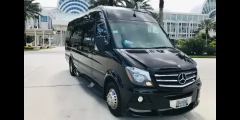 AA Transportation Solutions — Mercedes Sprinter limo party bus, Teaneck, New Jersey
