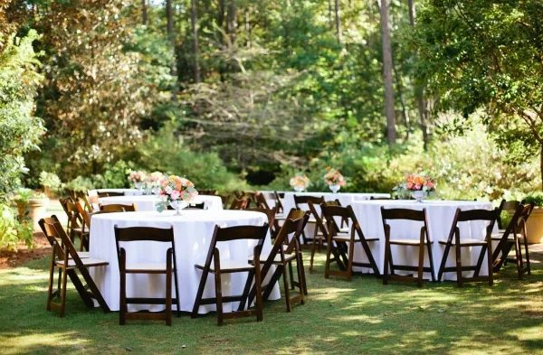 Outdoor reception decorated by Decor To Adore