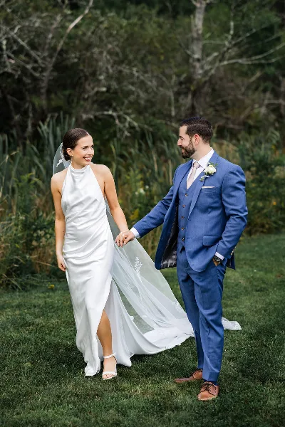 Bride and groom wedding by C + A Event Planning