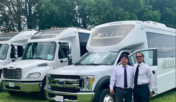 Fleet Transportation charter bus and driver