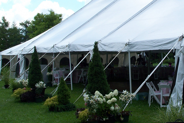 Upstate Party Rental - tent rental setup
