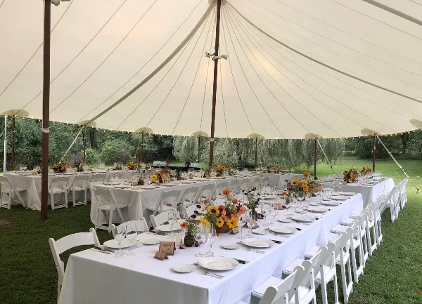 Rhinebeck Rentals - reception event setup