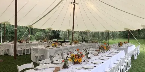 Rhinebeck Rentals - reception event setup