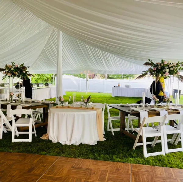 Party tent by Jamestown Awning and Party Tents