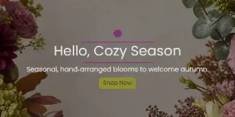 Floral arrangements by A Flower Box Events & Florals
