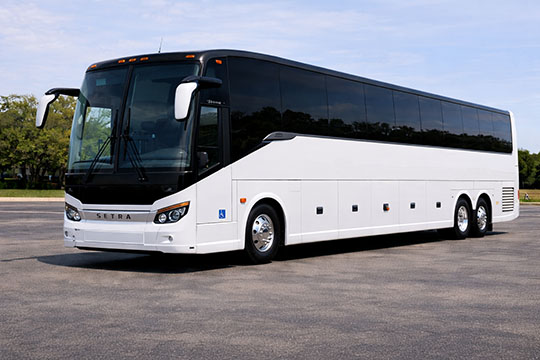 Albany Charter Bus Rental 56-passenger charter bus