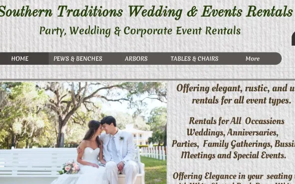 Wedding event rentals by Southern Traditions