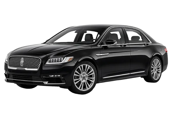 Black Lincoln Continental luxury sedan