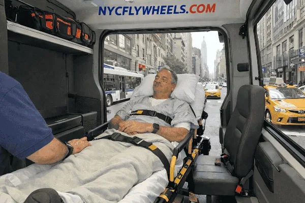 NYC Fly Wheels — stretcher van for wheelchair transportation and ambulette service, New York