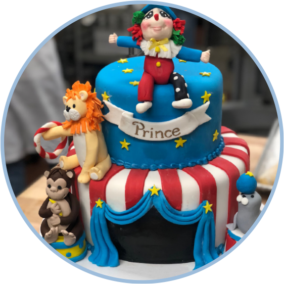 Wedding cake showcase by The Wedding Cake Store, West Sayville New York