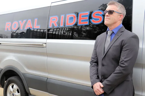 Passenger van for Ride Royal Rides