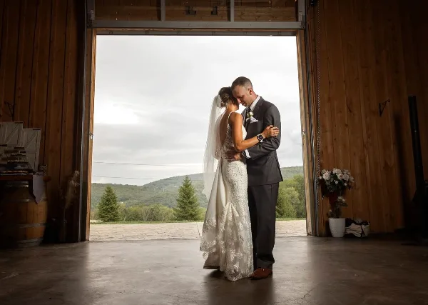 Barn wedding venue at White Hollow Acres