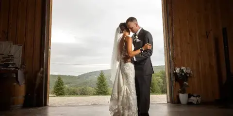 Barn wedding venue at White Hollow Acres