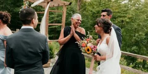 Wedding officiant Maria Pelton, Upstate New York