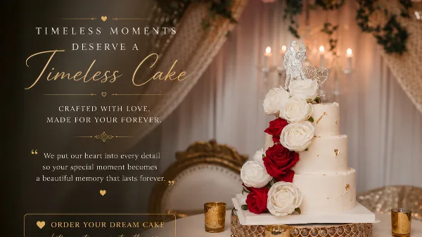 Wedding service by Statham's Cake Studio