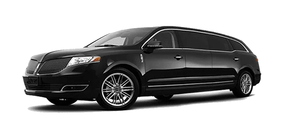 Black stretch limousine vehicle
