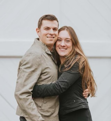Portrait of a man and a woman, the owners of Woodland Honey Catering Co.
