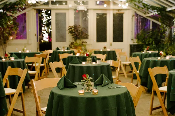 Buffalo and Erie County Botanical Gardens - catering and dining setup