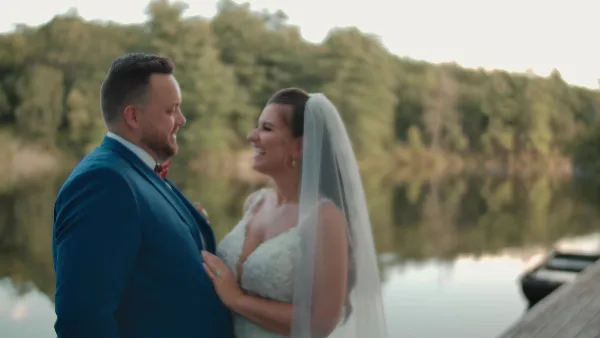 Cinematic wedding film still by Love Lens Films