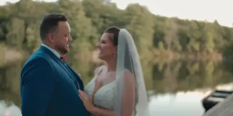 Cinematic wedding film still by Love Lens Films