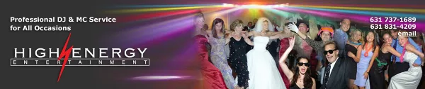 A wedding reception scene showing a bride and groom dancing with guests under colorful party lights.