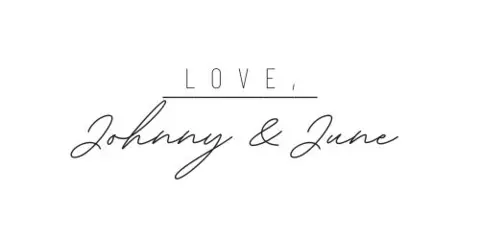 Bride smiling with long curled hair — Love, Johnny & June, wedding hair and beauty