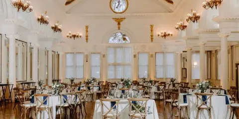 Party rental setup by All Occasions Chiavari Rentals
