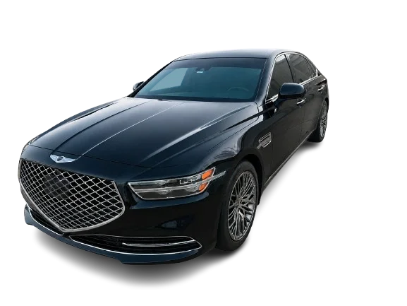 Black Genesis G90 luxury sedan