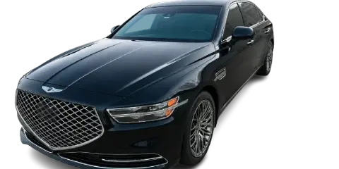 Black Genesis G90 luxury sedan
