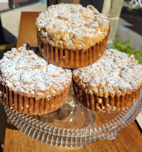 Mini Classic Cinnamon Vanilla Crumb Cake from Sweet Maresa's bakery, Kingston NY