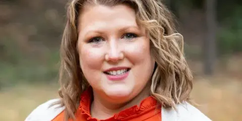 Portrait of Heather Bair, an event planner for Ybarra Events