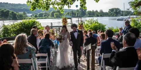 Wedding event at the Ithaca Farmers Market Pavilion