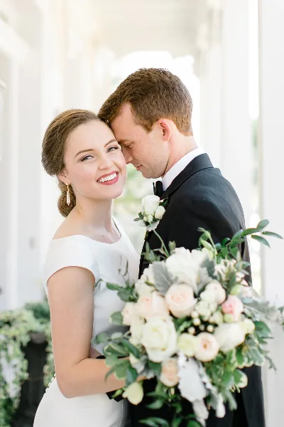 Bride and groom at a wedding planned by Kimberly Smith Events