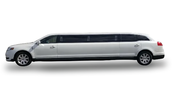 K and G Limousine Services - white Lincoln limousine, Long Island