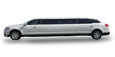 K and G Limousine Services - white Lincoln limousine, Long Island