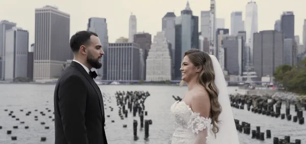 Cinematic wedding film still by Renivision Weddings
