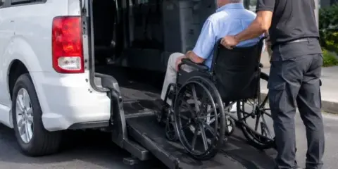 Wheelchair accessible vehicle from WAV Taxi