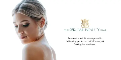 Bride with styled hair and makeup, shown in profile, representing bridal hair and makeup services.